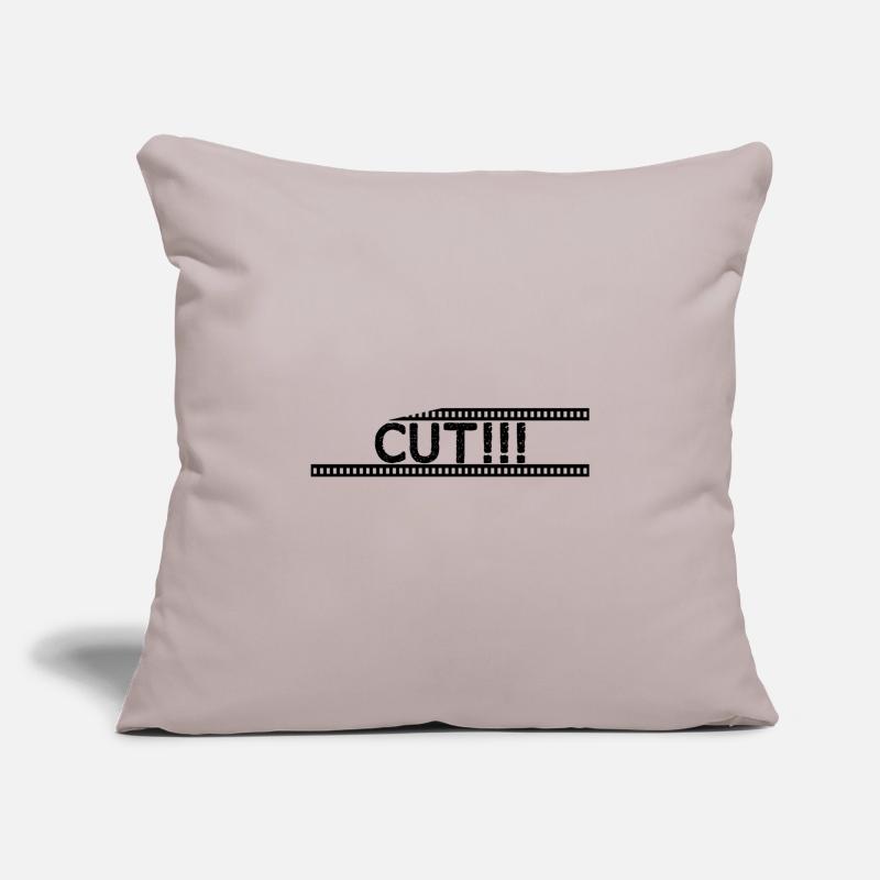 Couper !!! Housse de coussin décorative 45 x 45 cm