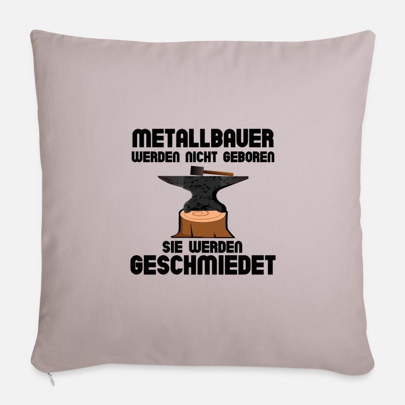 Metallbauer werden geschmiedet Sofakissenbezug 45 x 45 cm