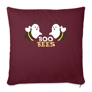 Halloween - cadeau drôle d'abeilles d'abeilles - Housse de coussin décorative 45 x 45 cm - bordeaux - Devant