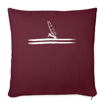 Windsurfer Windsurfen Wassersportler Windsurfing - Sofakissenbezug 45 x 45 cm - Burgunderrot - Vorne