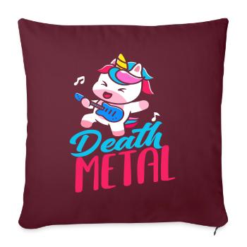 Death metal - Housse de coussin décorative 45 x 45 cm - bordeaux - Devant