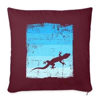 GECKO - Sofakissenbezug 45 x 45 cm - Burgunderrot - Vorne