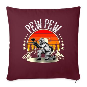 Paintball - Sofakissenbezug 45 x 45 cm - Burgunderrot - Vorne
