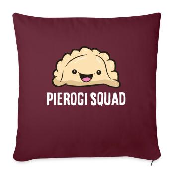Pierogi Squad Polen Pierogi - Sofakissenbezug 45 x 45 cm - Burgunderrot - Vorne