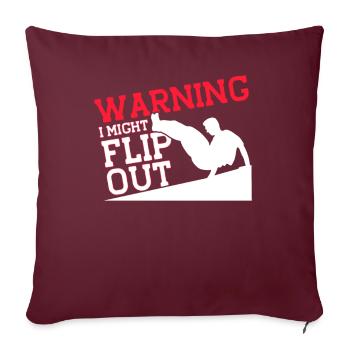 Parkour Cadeau Freerunning Parkour Runner - Housse de coussin décorative 45 x 45 cm - bordeaux - Devant