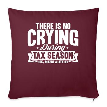 Saison des impôts Cpa Comptable Don Journée de l’impôt - Housse de coussin décorative 45 x 45 cm - bordeaux - Devant