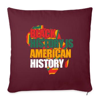 Black History Month Black History - Sofakissenbezug 45 x 45 cm - Burgunderrot - Vorne