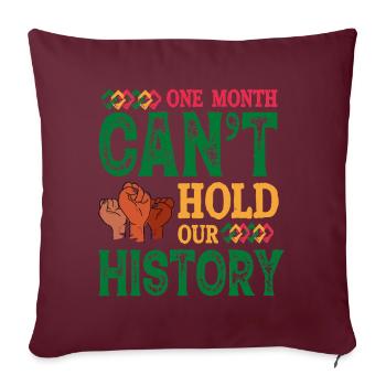 Black History Month Black History - Sofakissenbezug 45 x 45 cm - Burgunderrot - Vorne