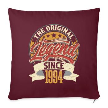 30ème anniversaire 1994 millésime millésime - Housse de coussin décorative 45 x 45 cm - bordeaux - Devant