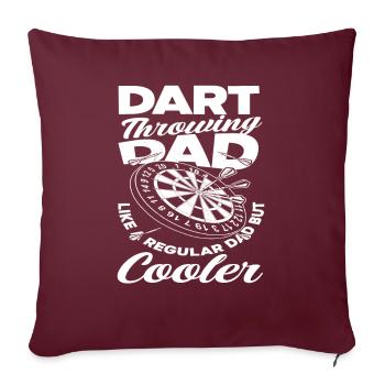 Dart Papa - Housse de coussin décorative 45 x 45 cm - bordeaux - Devant