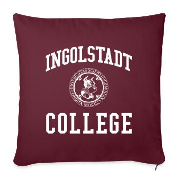 Ingolstadt College University Universität Uni - Sofakissenbezug 45 x 45 cm - Burgunderrot - Vorne
