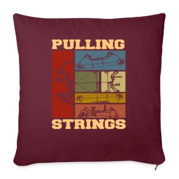 Tir à l’arc Tir sportif Tir à l’arc - Housse de coussin décorative 45 x 45 cm - bordeaux - Devant