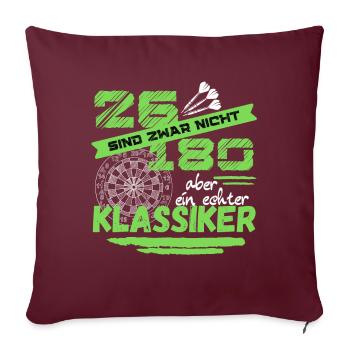 26 ne sont pas des 180 mais un vrai classique - Housse de coussin décorative 45 x 45 cm - bordeaux - Devant