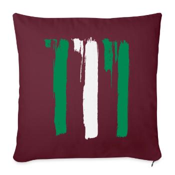 Nigeria flag - Sofa pillowcase 17,3'' x 17,3'' (45 x 45 cm) - burgundy - Front