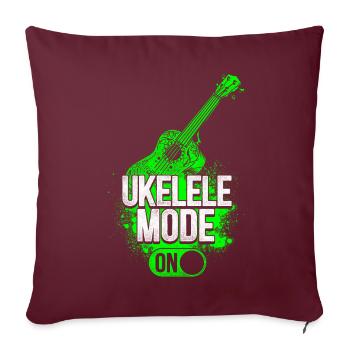 Hawaiian Ukulele Uke Ukulele Fashion - Sofa pillowcase 17,3'' x 17,3'' (45 x 45 cm) - burgundy - Front