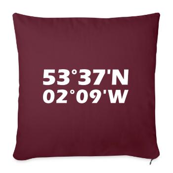 Coordonnées de Rochdale - Housse de coussin décorative 45 x 45 cm - bordeaux - Devant