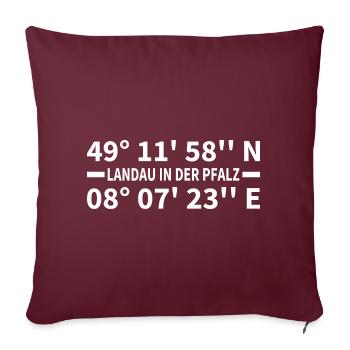 Coordonnées de Landau in der Pfalz - Housse de coussin décorative 45 x 45 cm - bordeaux - Devant