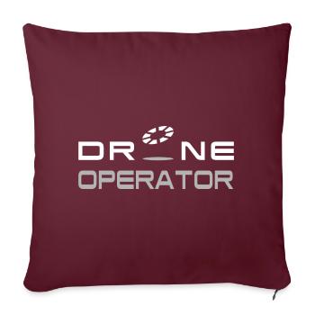 Drone Operator - Sofakissenbezug 45 x 45 cm - Burgunderrot - Vorne