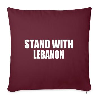 STAND WITH LEBANON - Housse de coussin décorative 45 x 45 cm - bordeaux - Devant