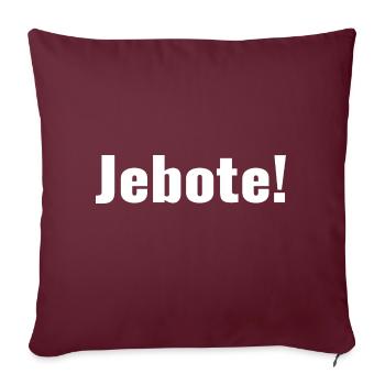 Balkans - Verdict - Jebote - Housse de coussin décorative 45 x 45 cm - bordeaux - Devant