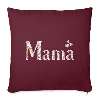 loving gift for mom for Mother's Day - Sofa pillowcase 17,3'' x 17,3'' (45 x 45 cm) - burgundy - Front
