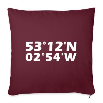 Coordonnées de Chester - Housse de coussin décorative 45 x 45 cm - bordeaux - Devant
