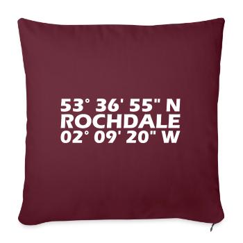 Coordonnées de Rochdale - Housse de coussin décorative 45 x 45 cm - bordeaux - Devant