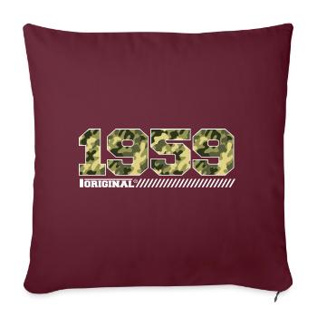 Cadeau d’anniversaire 1959 Vintage 1959 Army - Housse de coussin décorative 45 x 45 cm - bordeaux - Devant