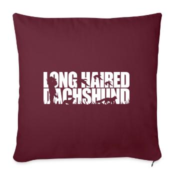 TECKEL LONG Chien de chasse Wilsigns Chiens de chasse - Housse de coussin décorative 45 x 45 cm - bordeaux - Devant