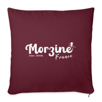 Morzine Frankreich Berg - Sofakissenbezug 45 x 45 cm - Burgunderrot - Vorne