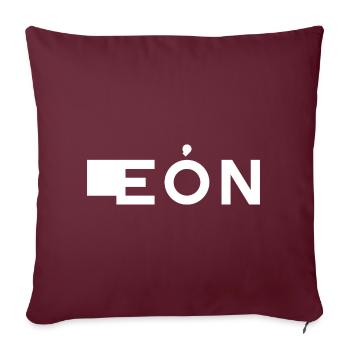 LEÓN – Kastilien und León – Spanien - Sofakissenbezug 45 x 45 cm - Burgunderrot - Vorne