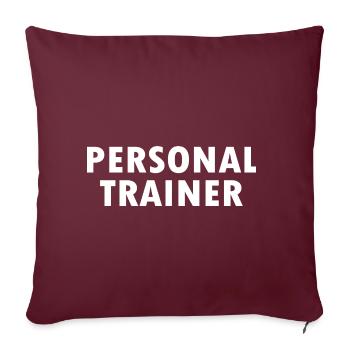 Personal trainer - Sofakissenbezug 45 x 45 cm - Burgunderrot - Vorne