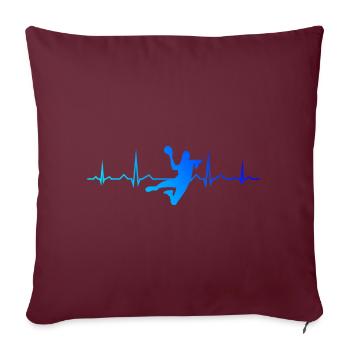 Joueurs de handball Hommes Handball Handball Handball Handball - Housse de coussin décorative 45 x 45 cm - bordeaux - Devant