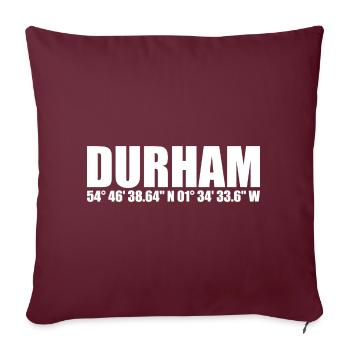 Coordonnées de Durham - Housse de coussin décorative 45 x 45 cm - bordeaux - Devant