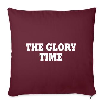 The glory time - Housse de coussin décorative 45 x 45 cm - bordeaux - Devant