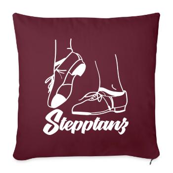 Stepptanz - Sofakissenbezug 45 x 45 cm - Burgunderrot - Vorne