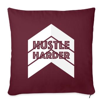 Hustle | Affaires, Argent, Costume, Emploi - Housse de coussin décorative 45 x 45 cm - bordeaux - Devant