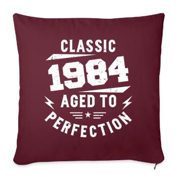 1984 Classic 1984 Cadeau Anniversaire 1984 Vintage - Housse de coussin décorative 45 x 45 cm - bordeaux - Devant