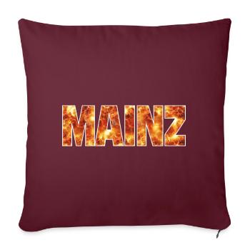 Mayence - Housse de coussin décorative 45 x 45 cm - bordeaux - Devant