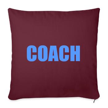 Coach - Sofakissenbezug 45 x 45 cm - Burgunderrot - Vorne