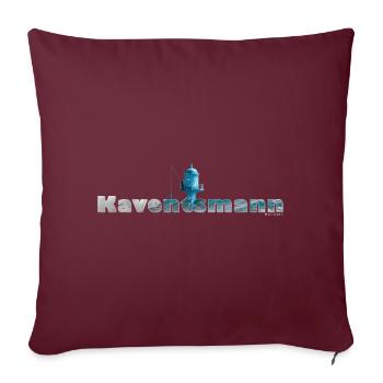 Kaventsmann - Housse de coussin décorative 45 x 45 cm - bordeaux - Devant