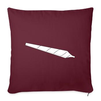 Joint - Housse de coussin décorative 45 x 45 cm - bordeaux - Devant