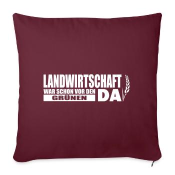 Bauern Demo Bauernprotest Landwirt Demonstration - Sofakissenbezug 45 x 45 cm - Burgunderrot - Vorne