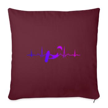 Kitesurf Femmes Kitesurf Kitesurf Hommes Kitesurf - Housse de coussin décorative 45 x 45 cm - bordeaux - Devant