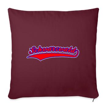 Forêt-Noire Hommes de la Forêt-Noire Femmes Enfants - Housse de coussin décorative 45 x 45 cm - bordeaux - Devant