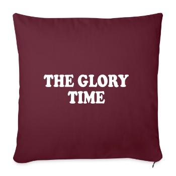 The glory time - Housse de coussin décorative 45 x 45 cm - bordeaux - Devant