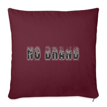 NO BRAND - STYLE URBAIN - Housse de coussin décorative 45 x 45 cm - bordeaux - Devant