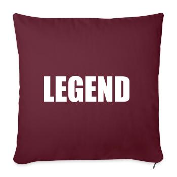 Legend - Sofakissenbezug 45 x 45 cm - Burgunderrot - Vorne