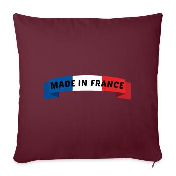 made in frankreich - made in frankreich - Sofakissenbezug 45 x 45 cm - Burgunderrot - Vorne