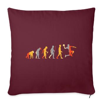 Evolution Handballer - Sofa pillowcase 17,3'' x 17,3'' (45 x 45 cm) - burgundy - Front